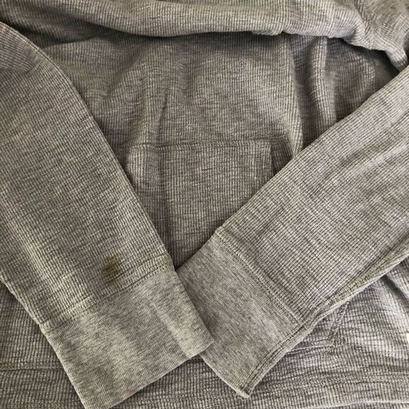 Polo Ralph Lauren Men’s Waffle Henley Hoodie Light Grey Size Medium - Picture 9 of 9